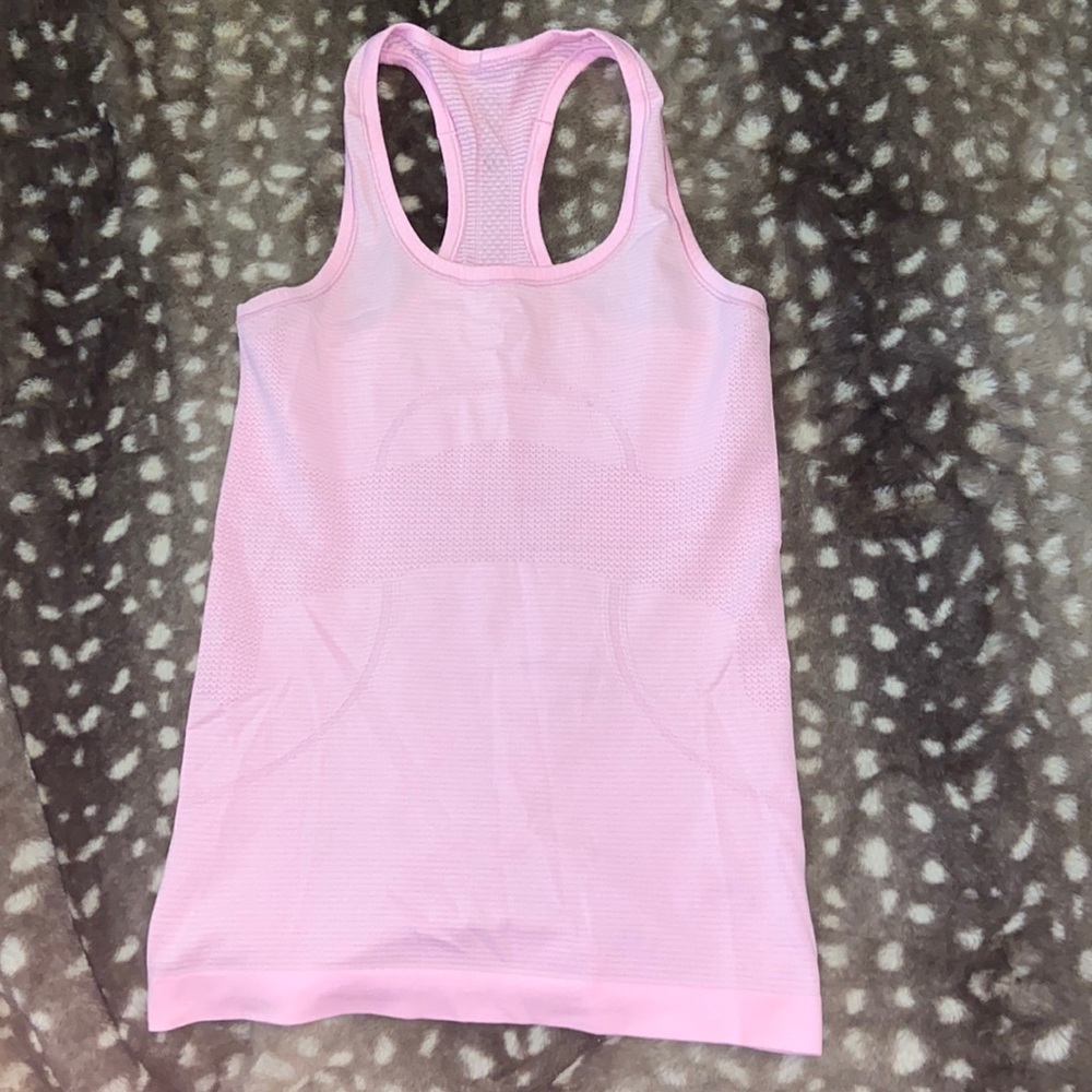 Pink lululemon tank top